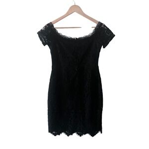 Blush Boutique Women's Black Lace Short Sleeve Dress Size S